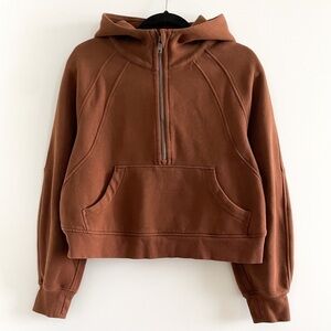 Lululemon Scuba Oversized 1/2 Zip (Brown)